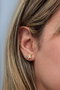 Heliophilia Silver Pendientes de Plata de Ley 925 con Baño de Oro y Circon